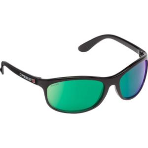 imageCressi Rocker Floating Adult Sport Buoyant Sunglasses Polarized Lenses Protective Case  Best for Beach ActivitiesBlackBlack  Green Mirrored Lens