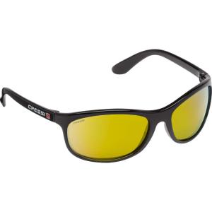 imageCressi Rocker Floating Adult Sport Buoyant Sunglasses Polarized Lenses Protective Case  Best for Beach ActivitiesBlackBlack  Orange Mirrored Lens