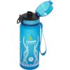 imageCressi H2O Frosted Drinking Flask  One Click Opening Lanyard for Easy Carrying Filter for Ice and Fruit  600 ml  1000 ml  BPA Free  Designed in ItalyBlue Octopus