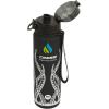 imageCressi H2O Frosted Drinking Flask  One Click Opening Lanyard for Easy Carrying Filter for Ice and Fruit  600 ml  1000 ml  BPA Free  Designed in ItalyBlack Octopus
