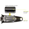 imageCressi Short Blade Knife for Scuba Diving and Spearfishing with QuickRelease Sheath ampamp Hose Holder  Lima designed in ItalyBlackOrange