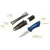 imageCressi Short Blade Knife for Scuba Diving and Spearfishing with QuickRelease Sheath ampamp Hose Holder  Lima designed in ItalyBlue