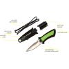 imageCressi Short Blade Knife for Scuba Diving and Spearfishing with QuickRelease Sheath ampamp Hose Holder  Lima designed in ItalyLime