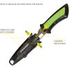 imageCressi Short Blade Knife for Scuba Diving and Spearfishing with QuickRelease Sheath ampamp Hose Holder  Lima designed in ItalyLime