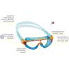 imageCressi Wide View Swim Mask for Kids Aged 2 3 4 5 6 7 Years Old  Baloo Made in ItalyTranslucent BlueOrange