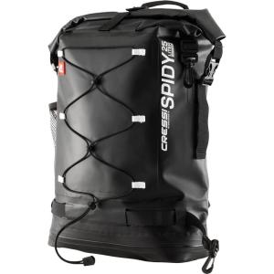 imageCressi Waterproof Backpack  Watertight Zipper Padded Shoulder and Back Strap Designed for Fixing to DRings on iSUP Boards  Spidy Dry Designed in ItalyBlack
