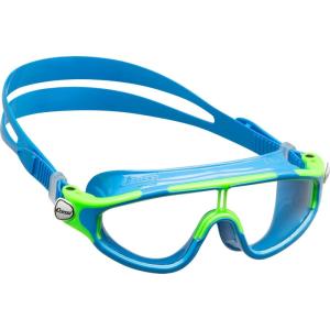 imageCressi Wide View Swim Mask for Kids Aged 2 3 4 5 6 7 Years Old  Baloo Made in ItalyLight BlueLime