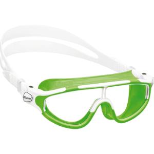 imageCressi Wide View Swim Mask for Kids Aged 2 3 4 5 6 7 Years Old  Baloo Made in ItalyLimeWhite