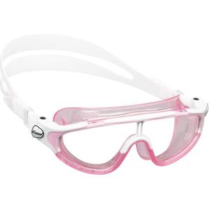 imageCressi Wide View Swim Mask for Kids Aged 2 3 4 5 6 7 Years Old  Baloo Made in ItalyTranslucent PinkWhite