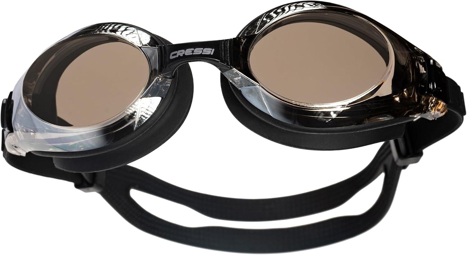 imageCressi Nuoto 30 Swim Goggles BlackBlack Mirrored Lens