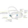 imageCRESSI Adult Snorkeling Kit  Mask ampamp DrySnorkel  Soft Silicone Perfect Seal Top Dry Valve  Marea ampamp Supernova Dry Designed in ItalyClearBlue