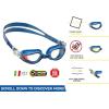 imageCressi Adult Swimming Goggles with Curved Lenses for Wide Vision  Right made in ItalyClearClear  Clear Lens