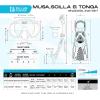imageCressi Explorer Snorkel Set  Lightweight and Easy to Use  Mask Snorkel and Tonga Fins Designed in Italy by CressiAqua Green
