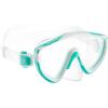 imageCressi Kids Snorkeling Set Short Adjustable Fins Silicone Mask and Dry Snorkel Tinetto Rocks Dry Set Designed in ItalyAqua GreenWhite