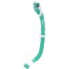imageCressi Kids Snorkeling Set Short Adjustable Fins Silicone Mask and Dry Snorkel Tinetto Rocks Dry Set Designed in ItalyAqua GreenWhite