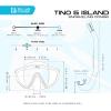 imageCressi Snorkeling Kit Mask ampamp Snorkel for Snorkelers of All Skill Levels Tino ampamp Island 20  Quality Since 1946BlackBlack