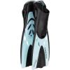 imageCressi Snorkeling Set Short Adjustable Fins Silicone Mask and Dry Snorkel Compact for Travel Adventure Set Designed in ItalyClearIce Cyan