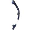 imageCressi Snorkeling Set Short Adjustable Fins Silicone Mask and Dry Snorkel Compact for Travel Adventure Set Designed in ItalyClearNavy