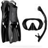 imageCressi Explorer Snorkel Set  Lightweight and Easy to Use  Mask Snorkel and Tonga Fins Designed in Italy by CressiBlack