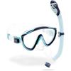 imageCressi Kids Snorkeling Kit Mask ampamp Snorkel for Children from 6 to 10 Years Old  Tinetto ampamp Iguana Dry Designed in ItalyNavyIce Cyan