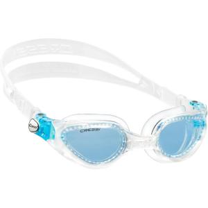 imageCressi Adult Swimming Goggles with Curved Lenses for Wide Vision  Right made in ItalyClearClear  Blue Lens