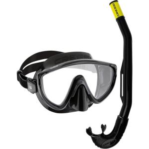 imageCressi Snorkeling Kit Mask ampamp Snorkel for Snorkelers of All Skill Levels Tino ampamp Island 20  Quality Since 1946BlackBlack