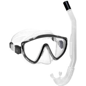 imageCressi Snorkeling Kit Mask ampamp Snorkel for Snorkelers of All Skill Levels Tino ampamp Island 20  Quality Since 1946ClearBlack