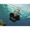 imageCRESSIHigh Quality DivingSnorkeling Mask with Action Cam AttackTransparentBlue
