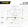 imageCRESSIHigh Quality DivingSnorkeling Mask with Action Cam AttackTransparentBlue