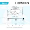 imageCressi 4Lens Panoramic Mask for Scuba Diving and Snorkeling  Comfortable and WideView  Horizon  Designed in Italy by CressiClearIce Cyan