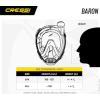 imageCressi Adult Snorkeling Full Face Mask  Wide Clear View AntiFog System Easy Breathing  Baron Designed in ItalyBlackBlack