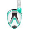 imageCressi Adult Snorkeling Full Face Mask  Wide Clear View AntiFog System Easy Breathing  Baron Designed in ItalyClearAqua Green