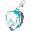 imageCressi Adult Snorkeling Full Face Mask  Wide Clear View AntiFog System Easy Breathing  Baron Designed in ItalyClearAquamarine