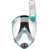 imageCressi Adult Snorkeling Full Face Mask  Wide Clear View AntiFog System Easy Breathing  Baron Designed in ItalyClearIce Cyan