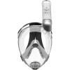 imageCressi Adult Snorkeling Full Face Mask  Wide Clear View AntiFog System Easy Breathing  Baron Designed in ItalyClearSilver