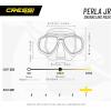 imageCressi Junior Boys and Girls Snorkeling Silicone Mask  Perla Jr  Made in ItalyClearClearPink