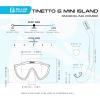 imageCressi Junior Mask ampamp Snorkel Kit Lightweight and Comfortable  Tinetto ampamp Mini Island Designed in Italy by CressiBlackBlack