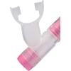 imageCressi Kids SemiDry Snorkel  SplashGuard on Top Bottom Purge Valve Silicone Mouthpiece QuickRelease Keeper  Top made in ItalyPinkClear