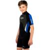 imageCressi Shorty Junior Wetsuit for Snorkeling Surfing Paddleboarding  for Kids age 2 to 13 Years Old  Made of DoubleLined 3mm Neoprene Ideal for Medium Cold Water  Med X Junior designed in ItalyBlackBlue