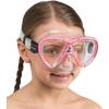 imageCressi Snorkeling Silicone Set mask ampamp Dry Snorkel for Kids Aged 5 to 15 Year Old  Ocean Junior Designed in ItalyClearPink