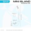 imageCressi Standard Minimal Diving Snorkel for Kids  Age 3 to 7  Fixed Keeper  Mini Island Designed in ItalyClearClearYellow
