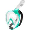 imageCressi Adult Snorkeling Full Face Mask  Wide Clear View AntiFog System Easy Breathing  Baron Designed in ItalyClearAqua Green