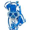 imageCressi Junior Snorkeling Kit for Young Aged 3 to 10  Mask  Dry Snorkel  Adjustable Fins  Net Bag  Lightweight Colorful Equipment  Rocks Pro Dry SetBlueWhite