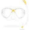 imageCressi Kids Marea VIP Jr Italian Made Snorkel Set  TransparentYellow