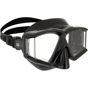 imageCressi 4Lens Panoramic Mask for Scuba Diving and Snorkeling  Comfortable and WideView  Horizon  Designed in Italy by CressiBlackBlack