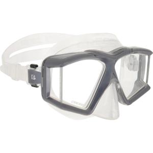 imageCressi 4Lens Panoramic Mask for Scuba Diving and Snorkeling  Comfortable and WideView  Horizon  Designed in Italy by CressiClearGraphite