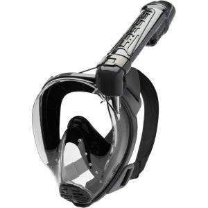 imageCressi Adult Snorkeling Full Face Mask  Wide Clear View AntiFog System Easy Breathing  Baron Designed in ItalyBlackBlack