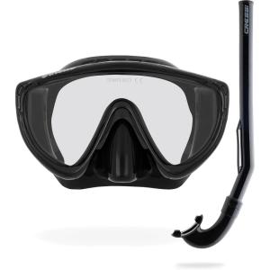 imageCressi Junior Mask ampamp Snorkel Kit Lightweight and Comfortable  Tinetto ampamp Mini Island Designed in Italy by CressiBlackBlack