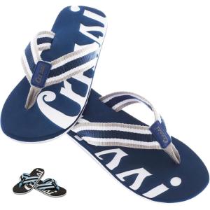 imageCressi Mens Kids Portofino Beach FlipFlopsWhiteBlue Size 39BlueWhite