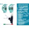 imageCressi Adult Diving Dry Snorkel with Splash Guard Top Valve and Silicone Mouthpiece Scilla Dry Designed in ItalyIce Cyan